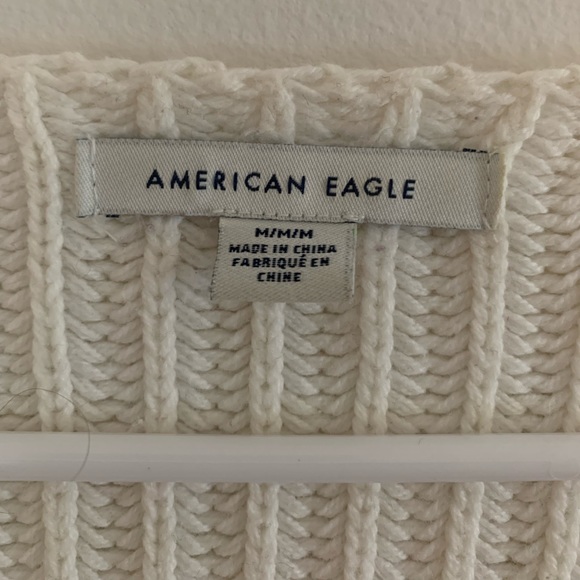 Cropped slouchy cream sweater - Picture 2 of 2